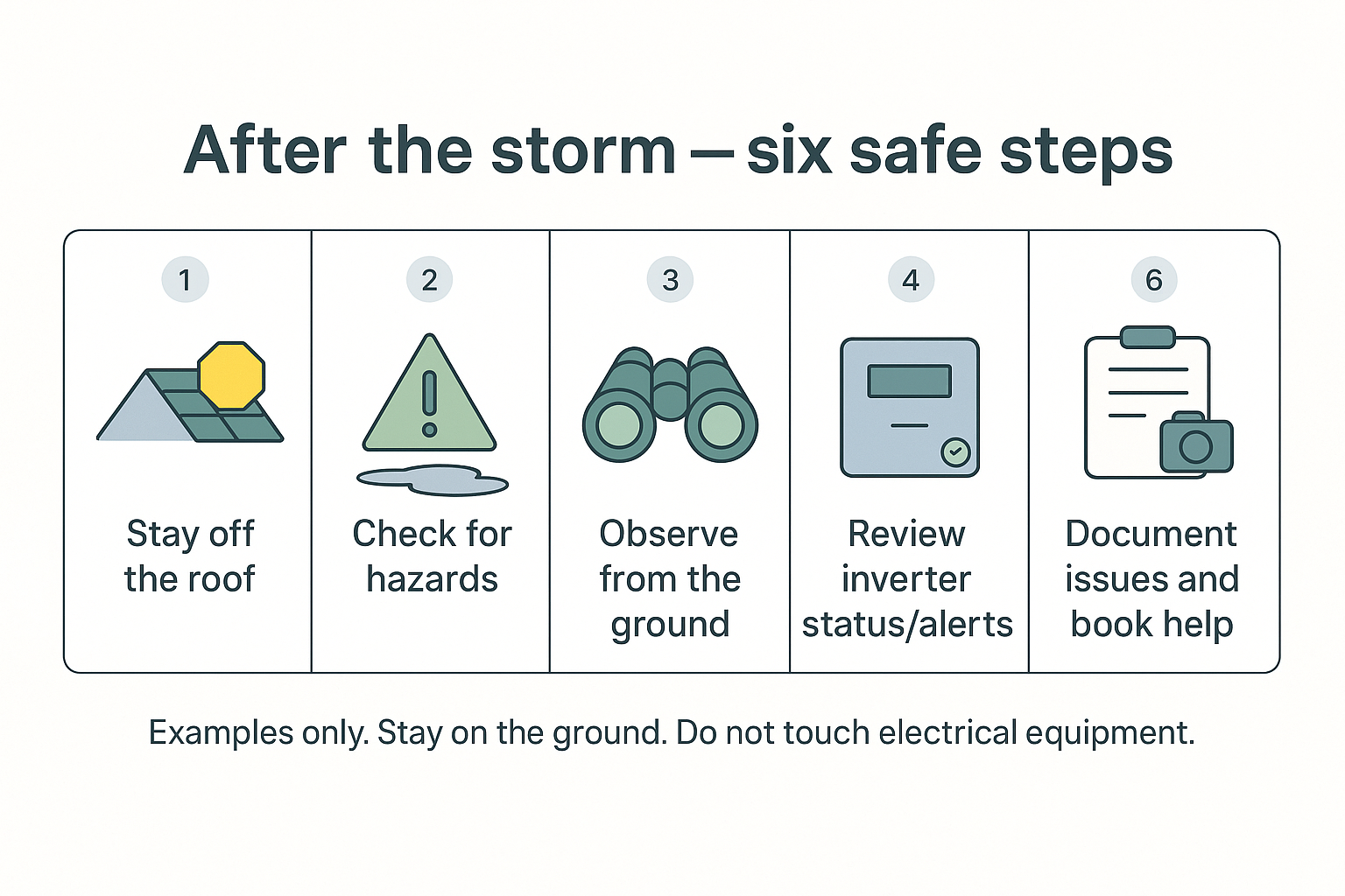 After the storm — six safe steps Scoreboard comparing Jinko, REC and SunPower/Maxeon on efficiency, temperature coefficient and warranties.