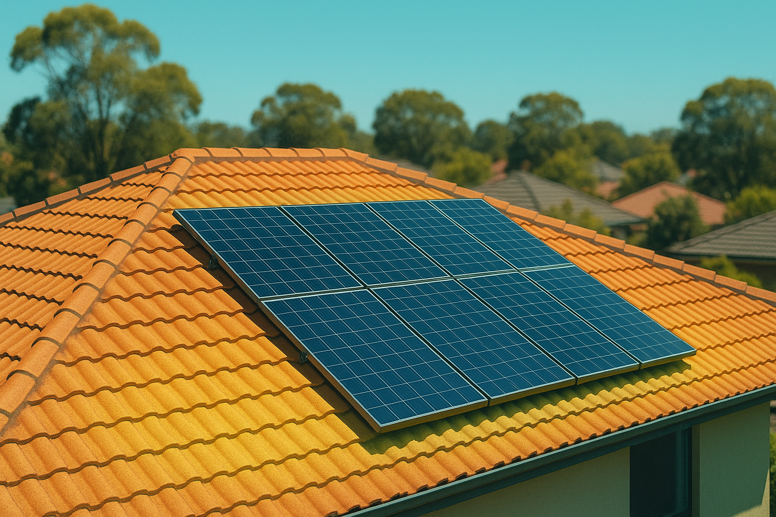 Thermal view of rooftop solar in summer heat Stack the federal battery discount with NSW VPP to cut upfront costs and earn ongoing credits