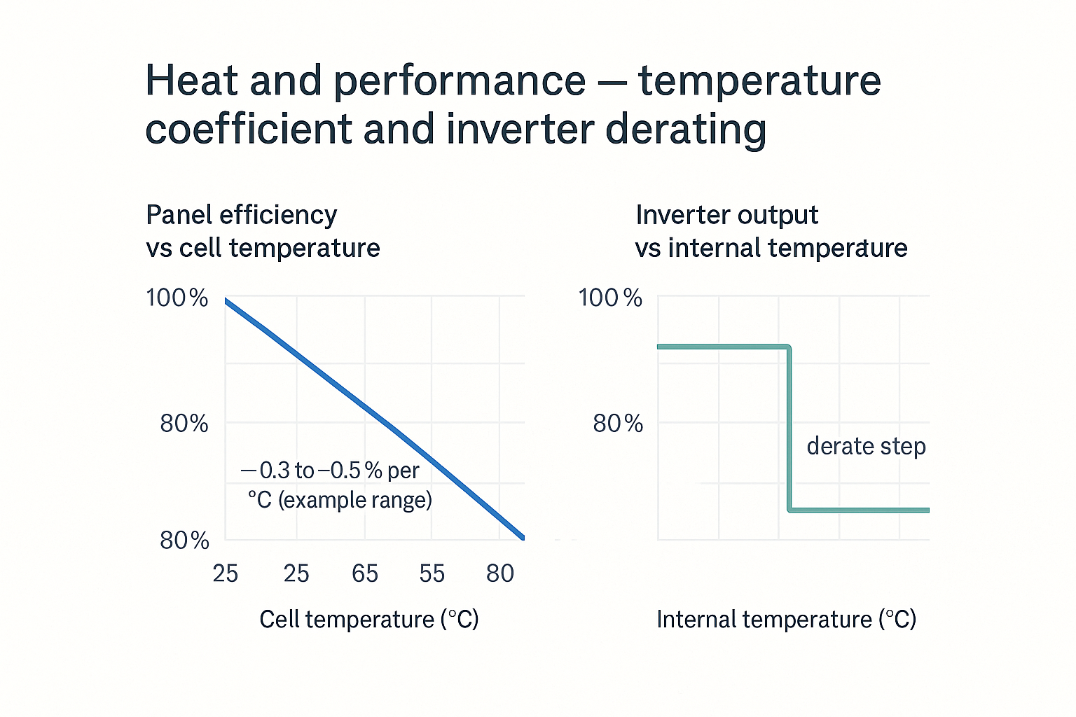 temperature coefficient and inverter derating Flow showing quote, accredited install, federal upfront discount, NSW VPP enrolment, incentive and ongoing credits.